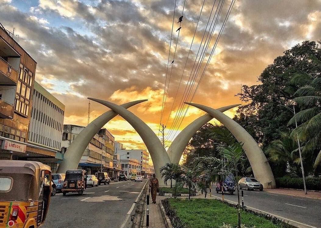 Mombasa, Kenya at sunset